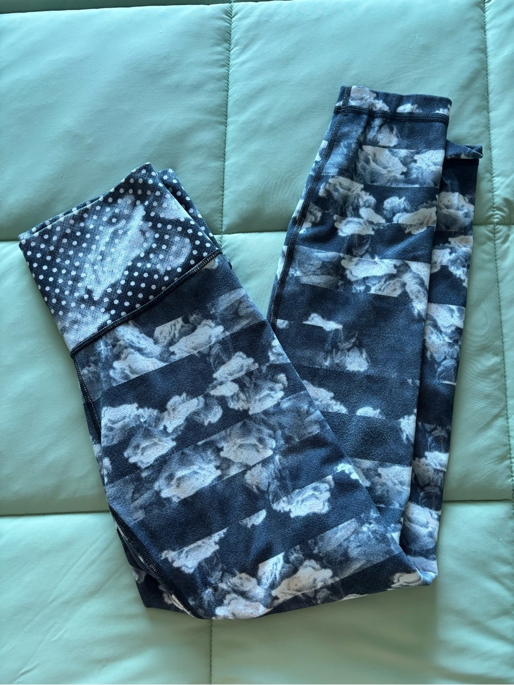 lululemon athletica Black and White Patterned Leggings